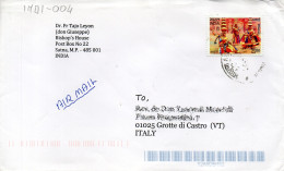 Philatelic Envelope With Stamps Sent From INDIA To ITALY - Brieven En Documenten