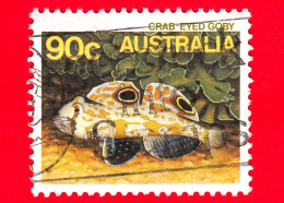 AUSTRALIA - Usato - 1985 - Pesci - Vita Marina - Ghiozzo - Crab-eyed Goby  - 90 - Used Stamps