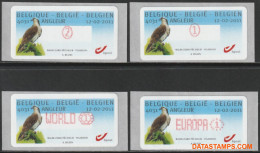 België 2011 - Mi:Autom 72, Yv:TD 80, OBP:ATM 129 Set, Machine Stamp - XX - Osprey Buzin - Mint
