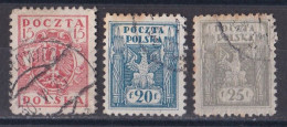 Pologne - République  - 1919  - 1939  Y & T N °  162   163  Et  164  Oblitérés - Usati