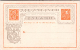 Brefspjald 3 AUR (Unused) - Lettres & Documents