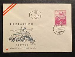 Österreich 1963 Bauten Mi. 1128 FDC Schmuckkuvert Gestempelt/o MELK - Briefe U. Dokumente