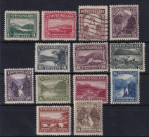 NEWFOUNDLAND 1923/24 - MNH/MLH/canceled - Sc# 131-134, 136-144 - 1908-1947