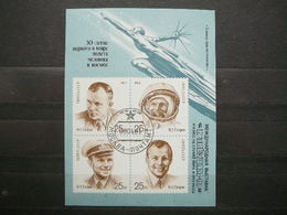 First Man In Space # Russia USSR Sowjetunion # 1991 Used # Mi.6185/8 Block219 - Usados