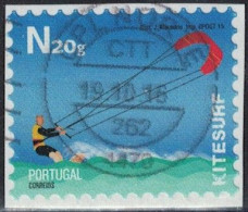 Portugal 2015 Oblitéré Sur Fragment Used Sports Extrêmes Kitesurf Y&T PT 3981 - Oblitérés