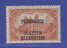 Dt. Abstimmungsgebiete Allenstein 1920 Mi.-Nr. 12 B ** Gpr. HOCHSTÄDTER  - Allenstein