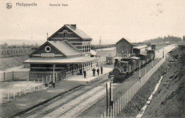 Philippeville Nouvelle Gare  Train Animée N'a Pas Circulé - Philippeville