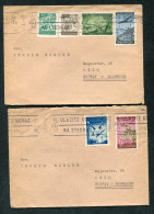 1947 Yugoslavia X 2 Zagreb Covers - Oslo Norway - Covers & Documents