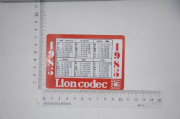 Lot De 2 Calendriers Mini Calendrier 1985 & 1986  LION CODEC Supermarchés - Petit Format : 1981-90