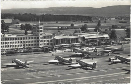 Zürich Kloten Flughof 1967 Flugaufnahme Swissair - Kloten