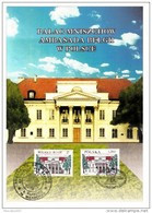 18-15a 2782  EC CS HK BK 2782 FDC Emission Commune Pologne Belgique  Carte Souvenir  Palais Mniszech à Varsovie  26-9-19 - Herdenkingskaarten - Gezamelijke Uitgaven [HK]