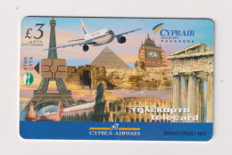 CYPRUS -  Cyprus Airways  Chip  Phonecard - Chypre