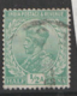 India  1911  SG 158    1/2a Bright Green  Fine Used - 1902-11  Edward VII