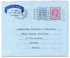 RHODESIA & NYASALAND - AEROGRAMME/AIR LETTER QEII 6d.TO ITALY / SALISBURY CANCEL 1957 - Rhodesia & Nyasaland (1954-1963)