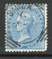 India 1865 ½ Anna Blue, Wmk. Elephant Head, Perf. 14, Used Simla, SG 54 (E) - 1854 Compagnie Des Indes