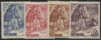 Poland 1939 Mi 351-4 International Ski Races FIS Zakopane Full Of Set MNH** - Ungebraucht