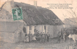 Une Auberge Le Long De La Route D'Avallon à QUARRE-les-Tombes (Yonne) - Galvacher - Voyagé 1909 (2 Scans) - Quarre Les Tombes