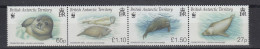 British Antarctic Territory (BAT) WWF Strip Of 4v ** Mnh (ZO152) - Ongebruikt