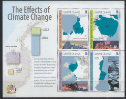 British Antarctic Territory (BAT) The Effects Of Climate Change M/s ** Mnh (ZO155) - Unused Stamps