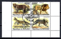 Burundi 2011 Animaux Félins (146) Yvert N° 1189 à 1192 Oblitérés Used - Used Stamps