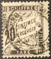 N°17 Ob. 20c Noir Cote 150€ + Piquage Décalé - 1859-1959 Oblitérés