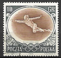 POLOGNE     -      ESCRIME  . Oblitéré. 1956 .  J O . Melbourne - Fencing