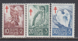 Finland 1956 - Oiseaux, Mi-Nr. 461/63, MNH** - Ungebraucht