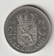 NEDERLAND 1972: 2 1/2 Gulden, KM 191 - 1948-1980 : Juliana