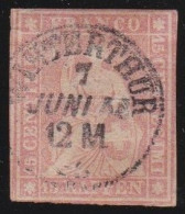 Suisse   .  Yvert  .    28  (2 Scans)   .       O        .    Oblitéré - Used Stamps