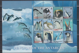 British Antarctic Territory (BAT) 2008 Penguins Of The Antarctic M/s ** Mnh (ZO156) - Unused Stamps