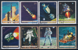 Burundi 1969 Mi# 520-527 A Used - Moon Landing / Space / Apollo 11 - Used Stamps
