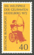 446 Germany Arc Archer Archery Handicap Invalides MNH ** Neuf SC (GEF-182b) - Handicaps