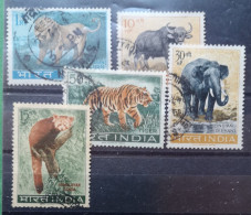 Indien 1963 Wildlebende Säugetiere Mi 385/62° Gest. - Gebraucht