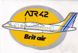 Autocollant Avion -   ATR 42  Brit Air - Autocollants