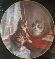 ASSIETTE DECORATIVE "CHAT DANS UN MIROIR" 1991 PICTURE PERFECT BY FRANCK PATON LIMITED EDITION N° A 3858 - Sin Clasificación