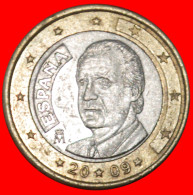 * NON-PHALLIC TYPE 2007-2009: SPAIN  1 EURO 2009! JUAN CARLOS I (1975-2014) · LOW START ·  NO RESERVE! - Spanien