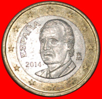 * NON-PHALLIC TYPE 2010-2014: SPAIN  1 EURO 2014! JUAN CARLOS I (1975-2014) · LOW START ·  NO RESERVE! - Spain