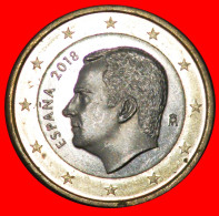 * SMALL STARS (2015-2024): SPAIN  1 EURO 2018 DIE I2 2007! PHILIP VI (2014-) MINT LUSTRE!  · LOW START ·  NO RESERVE! - Spanien