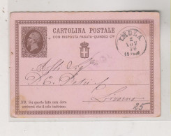 ITALY 1876 IMOLA  Nice  Postal Stationery - Ganzsachen