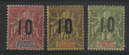 ANJOUAN N° 28 + 29 + 30 Neufs Sans Charnière ** (MNH) Qualité TB - Unused Stamps