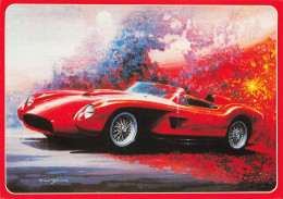 CPSM Ferrari 250 Testa Rossa 1958-Paul Bracq-Timbre   L2731 - Collections & Lots