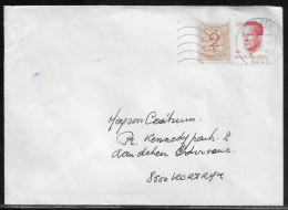 Belgium. Stamps Sc. 403 Sc. 1092 On Commercial Letter, Sent From Wevelgem On 28.09.2002 For Kortrijk - Brieven En Documenten