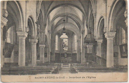 38 SAINT-ANDRE-le-GAZ  - Intérieur De L'Eglise - Saint-André-le-Gaz