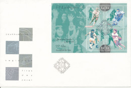 Finland FDC 30-1-1995 Minisheet SPORT Finlandia 95 With Cachet - FDC