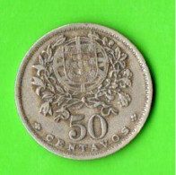 PORTUGAL . REPUBLICA·PORTUGUESA  50 CENTAVOS - Réf. N°154M - - Portugal