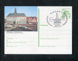 "BUNDESREPUBLIK DEUTSCHLAND" 1981, Bildpostkarte Mit Bildgleichem Stempel Ex "EMDEN" (B0037) - Bildpostkarten - Gebraucht