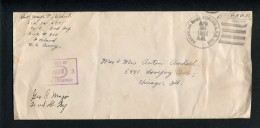 1942 Iceland USA American Base Forces A.P.O. 810 Censor Cover - Chicago (late Useage) - Lettres & Documents