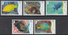 2017 British Virgin Islands  Fish Life  Complete Set Of 5 MNH - Britse Maagdeneilanden