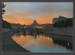 080884/ ROMA, Castel S. Angelo E Cupola Di S. Pietro Al Tramonto  - Panoramic Views