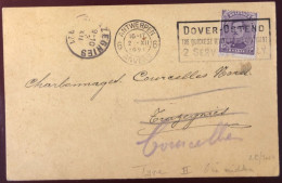 Belgique Divers Sur CPA, Flamme DOVER-OSTEND 1921 - (N136) - Targhette